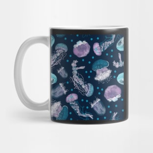 Jellyfish and Polka Dots Mug